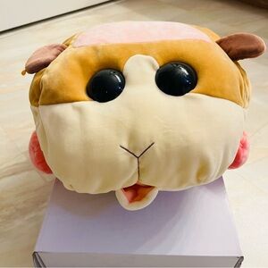 Pui Pui - Molcar - 16-Inch - Stuffed Large Plush Toy Animal Pink Brown Hamster